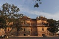 Amber fort sunset india jaipur blue sky trees