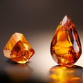 Amber: A golden gemstone resembling a drop of ancient golden sunlight, a window into Earth\'s history