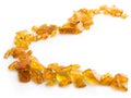 Amber - heart shaped frame Royalty Free Stock Photo