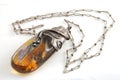 Amber necklace Royalty Free Stock Photo