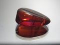 Amber red translucent Royalty Free Stock Photo