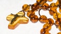 Amber rosary Royalty Free Stock Photo