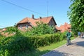 AMBER, RUSSIA. A view of Sovetskaya Street in summer day