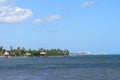 Ambergris caye view from ocean
