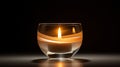ambiance candle glass Royalty Free Stock Photo