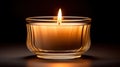 ambiance candle glass Royalty Free Stock Photo