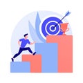 Ambition abstract concept vector illustration.