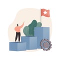 Ambition abstract concept vector illustration.