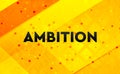 Ambition abstract digital banner yellow background