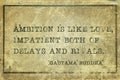 Ambition, love Buddha Royalty Free Stock Photo