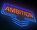 Ambition sign concept. Royalty Free Stock Photo