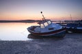 Amble Harbour at dawn Royalty Free Stock Photo