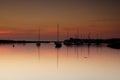 Amble Harbour at dawn Royalty Free Stock Photo