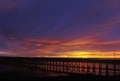 Amble Harbour at Sunset Royalty Free Stock Photo