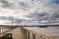 Amble harbour and village Royalty Free Stock Photo