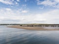 Amble to Warkworth view from quayside, Northumberland, UK Royalty Free Stock Photo