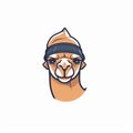 Ambling Camel Logo Design With Rap Aesthetics