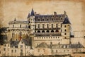 View Amboise Castle in Loire Valley.