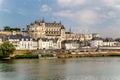 Amboise, France. Picturesque Amboise Castle - one of the royal castles of the Loire