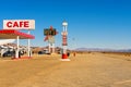 Roy`s motel and cafe on historic Route 66 Royalty Free Stock Photo