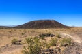 Amboy Crater in the Mojave Desert in California Royalty Free Stock Photo