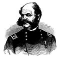 Ambrose Everett Burnside vintage illustration