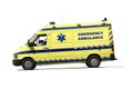 Ambulance van, emergency response Royalty Free Stock Photo