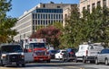 An Ambulance Answers an Emergency Call on D Street, Near 3rd Street in Downtown Washington, DC