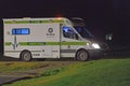 Ambulance attends a rural callout