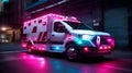 Ambulance of a beautiful Transportation with futuristic design. AI Generated