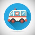 Ambulance car Icon Health Treatment Symbol on