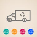 Ambulance car icons