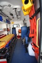 Ambulance car from inside and back space