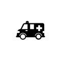 Ambulance car solid icon, healtcare sign Royalty Free Stock Photo