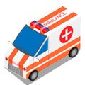 Ambulance car vector illustration Royalty Free Stock Photo