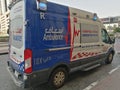 An ambulance of Dubai city