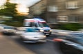 Ambulance on emergency call Royalty Free Stock Photo
