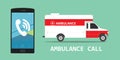 Ambulance emergency call vehicle