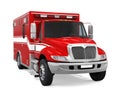 Ambulance Emergency Fire Truck Isolated