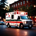 Ambulance, emergency response vehicle to take medical victims to hospital