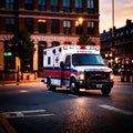 Ambulance, emergency response vehicle to take medical victims to hospital