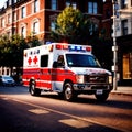 Ambulance, emergency response vehicle to take medical victims to hospital