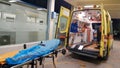 Ambulance emergency stretcher patient cart