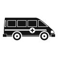 Ambulance emergency van icon, simple style Royalty Free Stock Photo