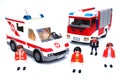 Ambulance fire truck Royalty Free Stock Photo