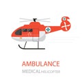 Ambulance helicopter emergency medical service.