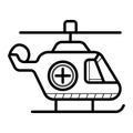 Ambulance helicopter icon