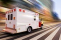 Ambulance at high speed