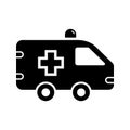 Ambulance Icon. Ambulance Paramedic Vehicle Icon