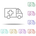 ambulance icon. Elements of medical in multi color style icons. Simple icon for websites, web design, mobile app, info graphics